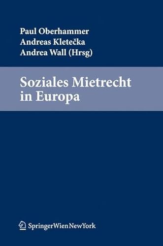 9783709101919: Soziales Mietrecht in Europa