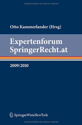 Expertenforum: SpringerRecht.at 2009/2010