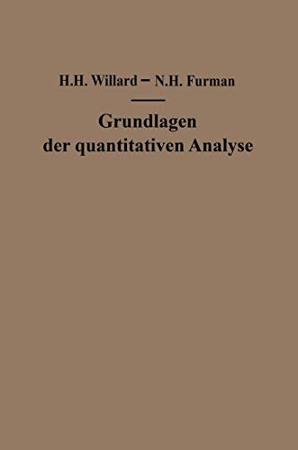 Stock image for Grundlagen der quantitativen Analyse: Theorie und Praxis (German Edition) for sale by Lucky's Textbooks