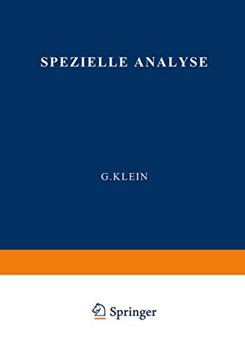 9783709152690: Spezielle Analyse: Dritter Teil Organische Stoffe III Besondere Methoden Tabellen