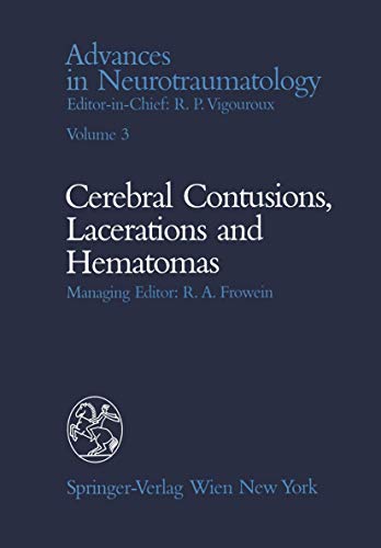 9783709174357: "Celebral Contusions, Lacerations and Hematomas"