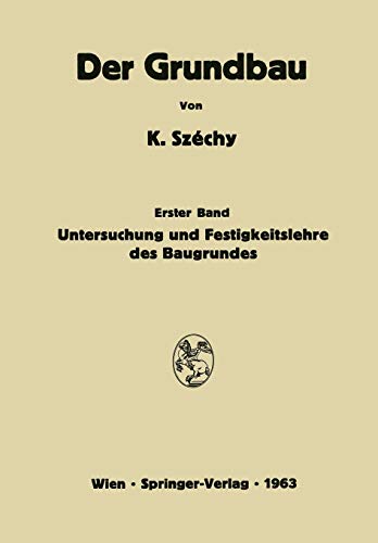 Imagen de archivo de Untersuchung und Festigkeitslehre des Baugrundes (Der Grundbau, 1) (German Edition) a la venta por Lucky's Textbooks