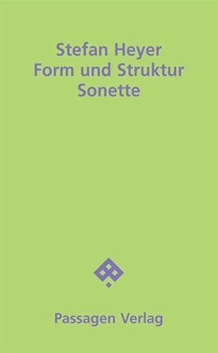 Beispielbild fr Form und Struktur: Sonette (Passagen Literatur) zum Verkauf von medimops