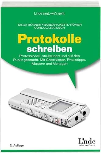 Beispielbild fr Protokolle schreiben -Language: german zum Verkauf von GreatBookPrices
