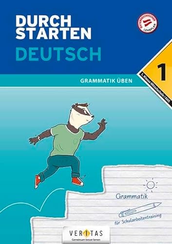 Beispielbild fr Durchstarten - Deutsch Mittelschule/AHS: 1. Klasse - Grammatik: bungsbuch mit Lsungen zum Verkauf von medimops