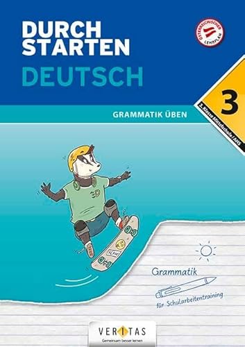 Beispielbild fr Durchstarten - Deutsch Mittelschule/AHS - 3. Klasse: Grammatik - bungsbuch mit Lsungen zum Verkauf von medimops