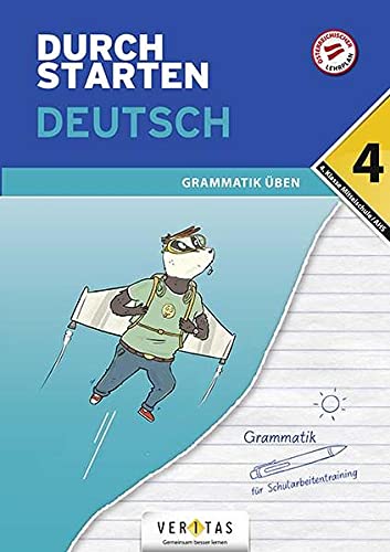 Beispielbild fr Durchstarten - Deutsch - Mittelschule/AHS - 4. Klasse: Grammatik - bungsbuch mit Lsungen zum Verkauf von medimops