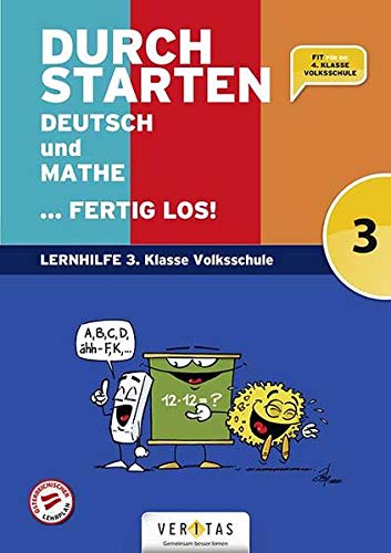 Beispielbild fr Durchstarten - Volksschule - 3. Klasse: Deutsch, Mathe, Englisch . fertig los! - bungsbuch zum Verkauf von Revaluation Books