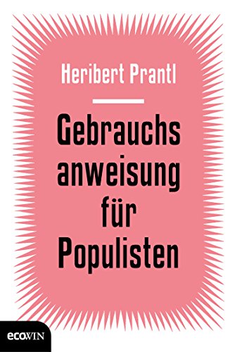 Stock image for Gebrauchsanweisung fr Populisten for sale by Blackwell's