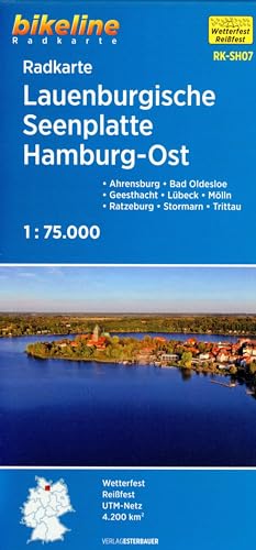 Stock image for Radkarte Lauenburgische Seenplatte Hamburg Ost (RK-SH07): Ahrensburg - Bad Oldesloe - Boizenburg - Geesthacht - Lbeck - Ratzeburg - Stormarn - . GPS-tauglich mit UTM-Netz (Bikeline Radkarte) for sale by medimops