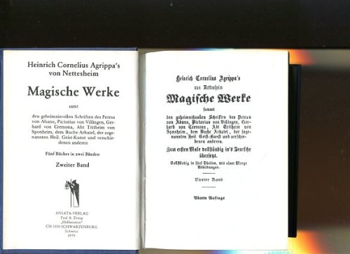 9783715700281: Magische Werke samt den geheimnisvollen Schriften des Petrus von Abano, Pictorius von Villingen, Gerhard von Cremona, Abt Tritheim von Sponheim, dem Buche Arbatel, der sogenannten Heil. Geist-Kunst und verschiedenen anderen. 5 Bcher in 2 Bnden