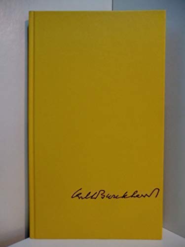 EinfaÌˆlle: Aphorismen und Betrachtungen (German Edition) (9783716016282) by Burckhardt, Carl Jacob