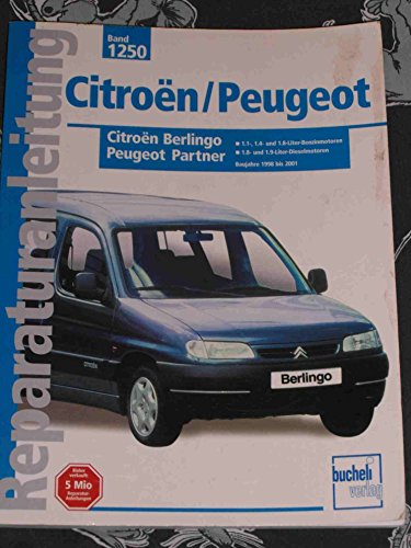 Beispielbild fr Citron Berlingo / Peugeot Partner: 1,1-, 1,4 und 1,8-Liter Benzinmotoren, 1,8 und 1,9 Liter Dieselmotoren. Baujahre 1998 bis 2001 (Reparaturanleitungen) zum Verkauf von medimops