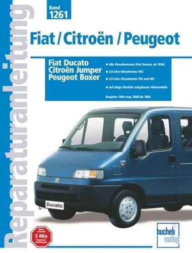 Beispielbild fr Fiat Ducato / Citron Jumper / Peugeot Boxer: Alle Dieselmotoren (Fiat Duccato, ab 1994) / 2,0-Liter-Dieselmotor HDi / 2,8-Liter-Dieselmotor TDi und . aufgebaute Wohnmobile (Reparaturanleitungen) zum Verkauf von medimops