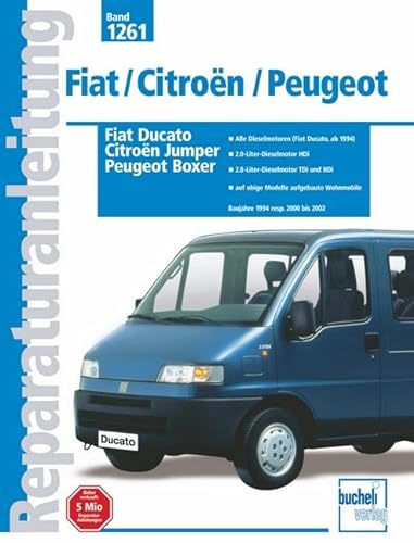 Imagen de archivo de Fiat Ducato / Citron Jumper / Peugeot Boxer: Alle Dieselmotoren (Fiat Duccato, ab 1994) / 2,0-Liter-Dieselmotor HDi / 2,8-Liter-Dieselmotor TDi und . aufgebaute Wohnmobile (Reparaturanleitungen) a la venta por medimops