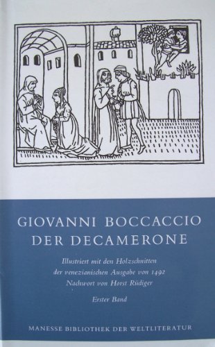 Imagen de archivo de Der Decamerone. Mit 120 Holzschnitten der venezianischen Ausgabe von 1492: Der Decamerone, 2 Bde., Bd.1: Bd. I a la venta por medimops