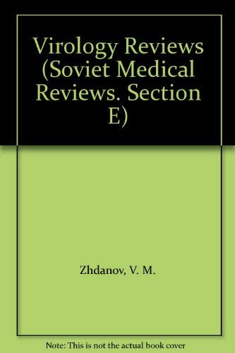 Imagen de archivo de Soiet Medical Reviews Section E Virology Reviews Volume 1 a la venta por Richard Booth's Bookshop