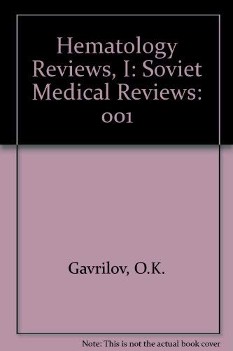 Imagen de archivo de Blood Coagulation, Embolism and Thrombosis (Soviet Medical Reviews) a la venta por Bookmonger.Ltd