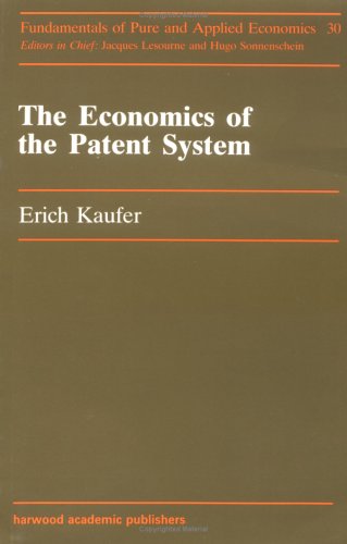Beispielbild fr THE ECONOMICS OF THE PATENT SYSTEM zum Verkauf von Second Story Books, ABAA