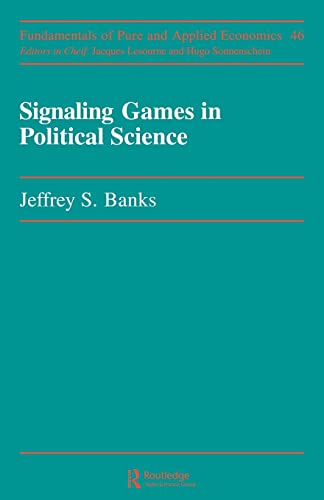 Imagen de archivo de Signaling Games in Political Science a la venta por Blackwell's