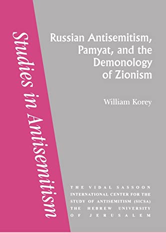 Stock image for Russian Antisemitism Pamyat/De (Studies in Antisemitism, 2) for sale by Books Unplugged