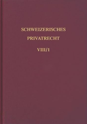 Imagen de archivo de Schweizerisches Privatrecht, 8 Bde. in Tl.-Bdn., Bd.8/1, Handelsrecht von Steiger, Werner and Patry, Robert a la venta por online-buch-de