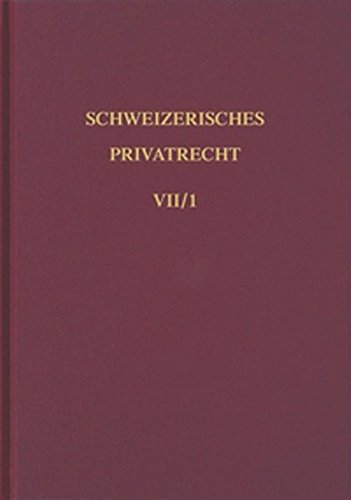 9783719006747: Schweizerisches Privatrecht, 8 Bde. in Tl.-Bdn., Bd.7/1, Obligationenrecht, Besondere Vertragsverhltnisse (Schweizerisches Privatrecht (SPR)) - Baerlocher, Ren J.