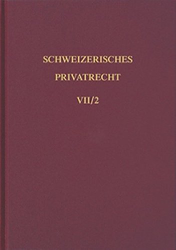 Imagen de archivo de Schweizerisches Privatrecht, 8 Bde. in Tl.-Bdn., Bd.7/2, Obligationenrecht, Besondere Vertragsverhltnisse (Schweizerisches Privatrecht (SPR)) Vischer ( ), Frank; Amonn, Kurt; Hofstetter, Josef; Koenig, Willy; Schluep, Walter; Stofer, Hellmuth; Christ, Bernhard; Schluep, Walter R. and Scyboz, Colette a la venta por online-buch-de