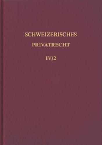 Imagen de archivo de Schweizerisches Privatrecht, 8 Bde. in Tl.-Bdn., Bd.4/2, Erbrecht Piotet ( ), Paul a la venta por online-buch-de