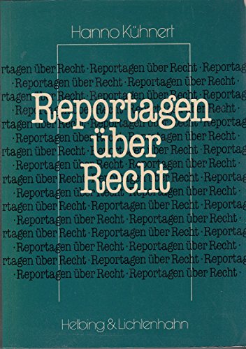 Beispielbild fr Reportagen ber Recht zum Verkauf von medimops