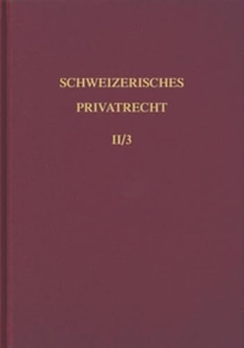 Imagen de archivo de Schweizerisches Privatrecht, 8 Bde. in Tl.-Bdn., Bd.2/3, Einleitung und Personenrecht Tercier, Pierre and Schpbach, Henri-Robert a la venta por online-buch-de
