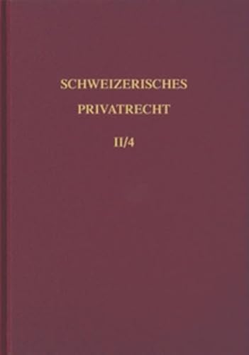 Beispielbild fr Schweizerisches Privatrecht, 8 Bde. in Tl.-Bdn., Bd.2/4, Einleitung und Personenrecht (Schweizerisches Privatrecht (SPR)) Tercier, Pierre and Weber, Rolf H. zum Verkauf von online-buch-de