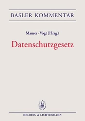 Beispielbild fr Datenschutzgesetz (DSG) (2. Auflage) zum Verkauf von Librairie Le Valentin, Lausanne