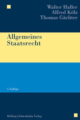 9783719027568: Allgemeines Staatsrecht