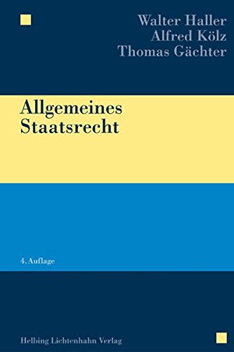 9783719027568: Allgemeines Staatsrecht