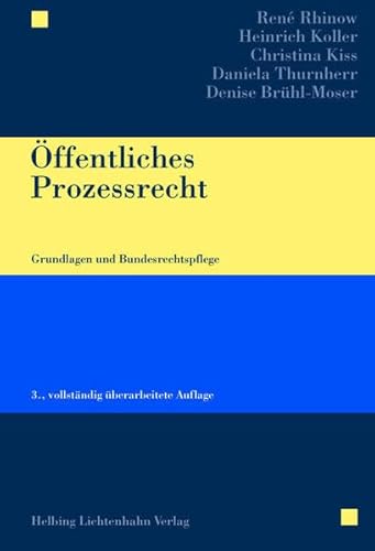 9783719032333: ffentliches Prozessrecht: Grundlagen und Bundesrechtspflege