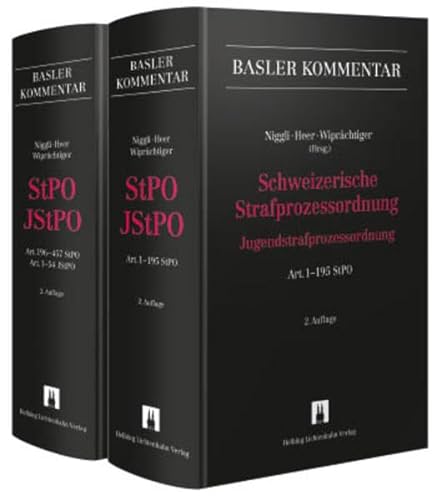 9783719033958: Schweizerische Strafprozessordnung/Jugend. 2 Bnde