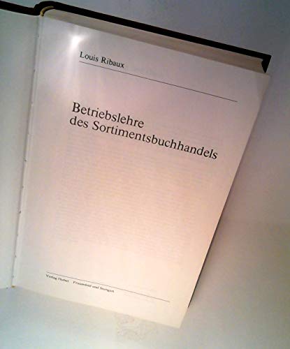 Beispielbild fr Betriebslehre des Sortimentsbuchhandels zum Verkauf von Gabis Bcherlager