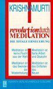 Imagen de archivo de Revolution durch Meditation. Die totale Erneuerung a la venta por medimops