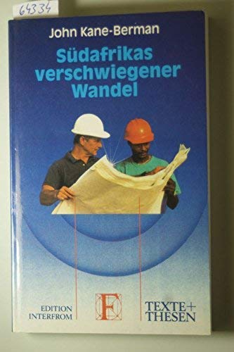 Stock image for Sdafrikas verschwiegener Wandel for sale by Antiquariat Armebooks