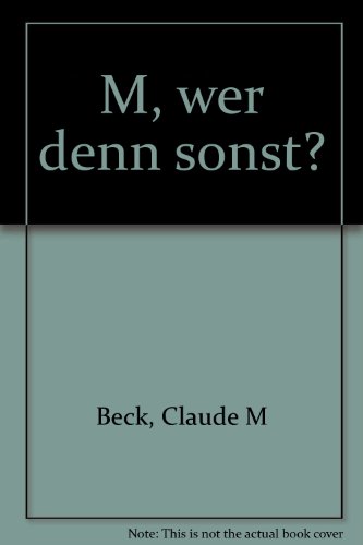 9783721041170: M, wer denn sonst? (German Edition)