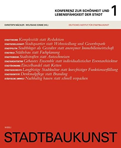 Stock image for Konferenz zur Schnheit und Lebensfhigkeit der Stadt 1 for sale by Homeless Books