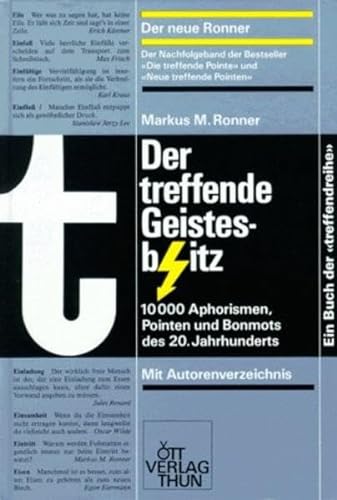 Stock image for Der treffende Geistesblitz for sale by medimops