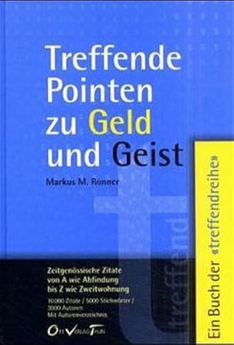 Stock image for Treffende Pointen zu Geld und Geist for sale by medimops