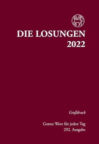 Beispielbild fr Losungen Deutschland 2022 / Die Losungen 2022: Grossdruck Hardcover zum Verkauf von medimops