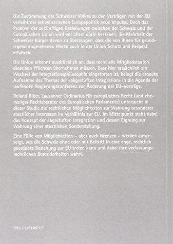 Differenzierte Integration in Europa: HandlungsspielraÌˆume fuÌˆr die Schweiz? (German Edition) (9783725306725) by Bieber, Roland