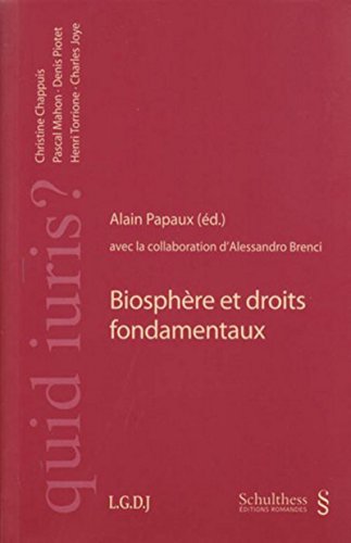 Stock image for Biosphre et droits fondamentaux for sale by Revaluation Books