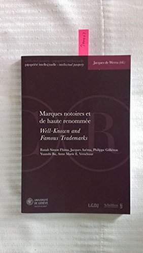 9783725563890: Marques Notoires et de Haute Renommee