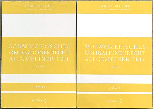 9783725570553: Schweizerisches Obligationenrecht Allgemeiner Teil: ohne ausservertragliches Haftpflichtrecht ACHTUNG NUR Band II.