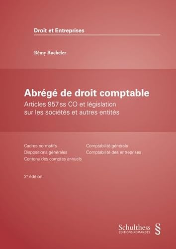 Beispielbild fr Abrg de droit comptable (PrintPlu): Articles 957 ss CO et lgislation sur les socits et autres entits (Droit et entreprises) zum Verkauf von Buchpark